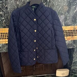 Lauren Ralph Lauren Dark Blue Quilted Puffer Jacket